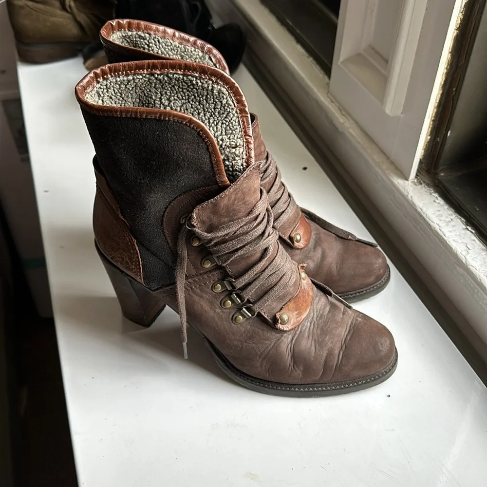 Progetto Shearling Lined Boots Size 40 - Picture 2 of 5